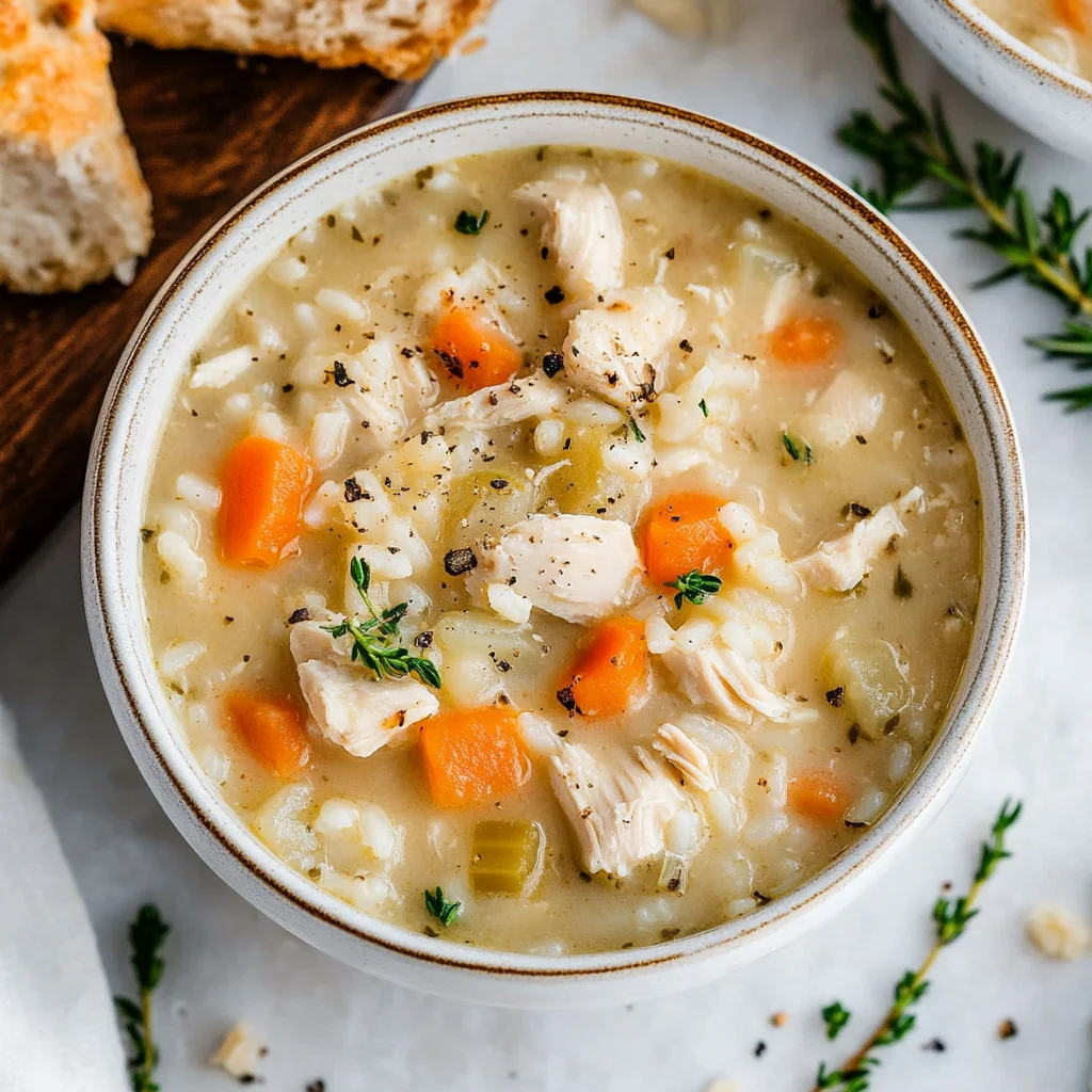 Creamy Chicken and Rice Soup