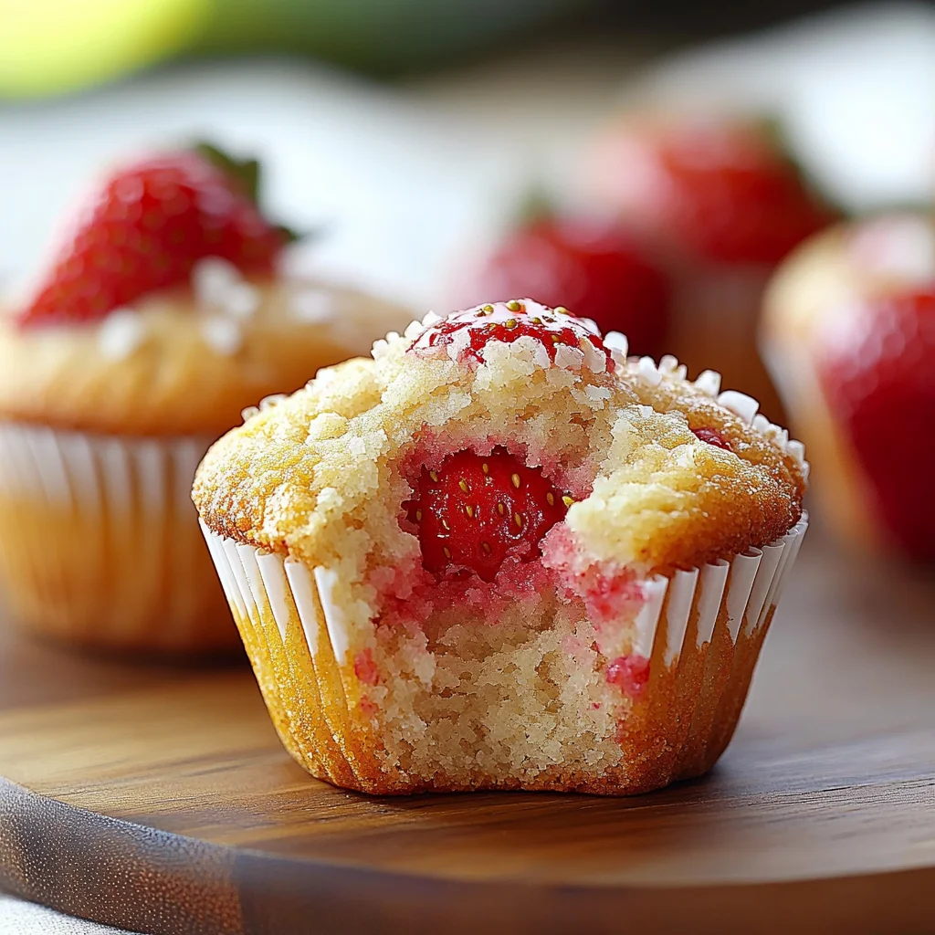 Delightful Fresh Strawberry Muffins