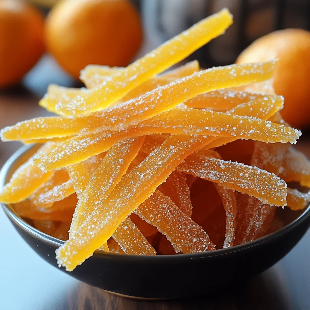 Easy Candied Orange Peel