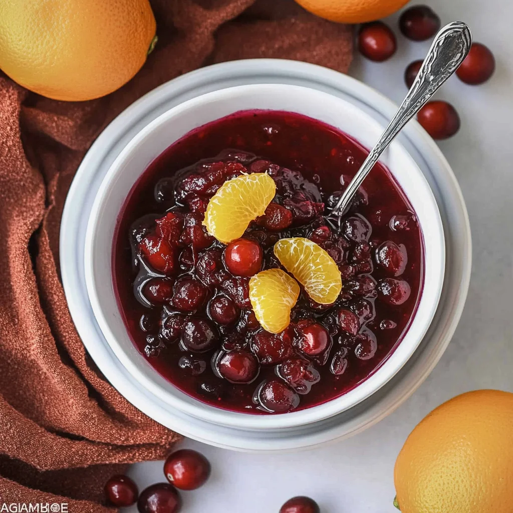 Easy Homemade Fresh Cranberry Orange Sauce Recipe