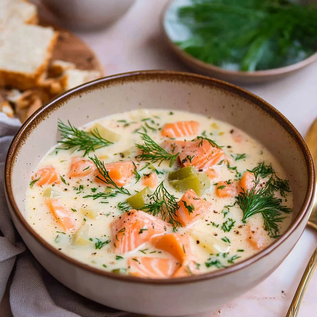 Finnish Salmon Soup - Lohikeitto