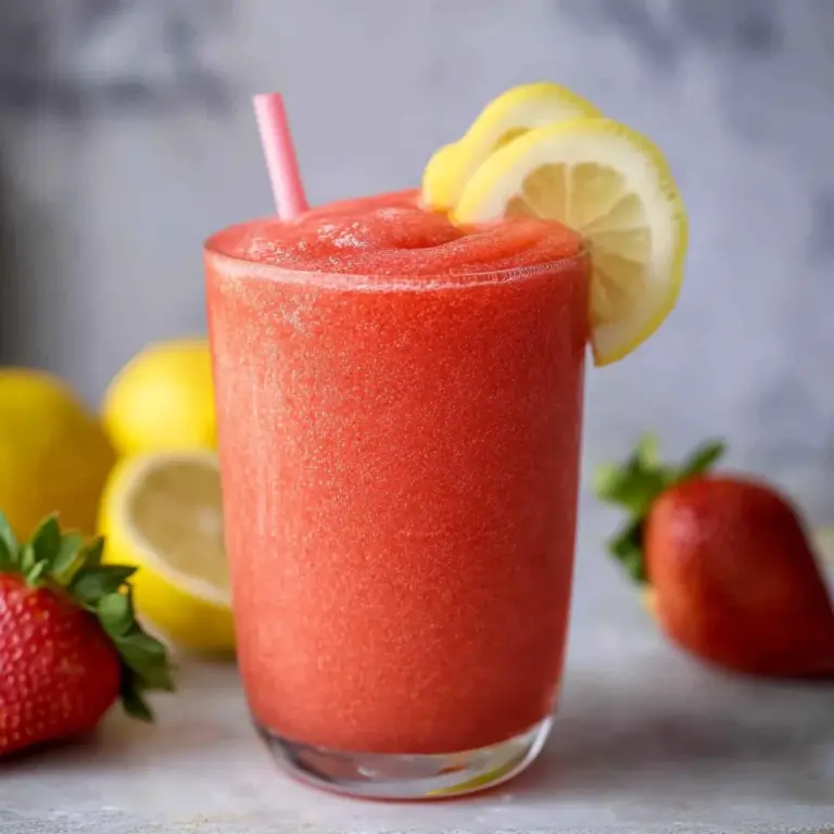 Frozen strawberry lemonade