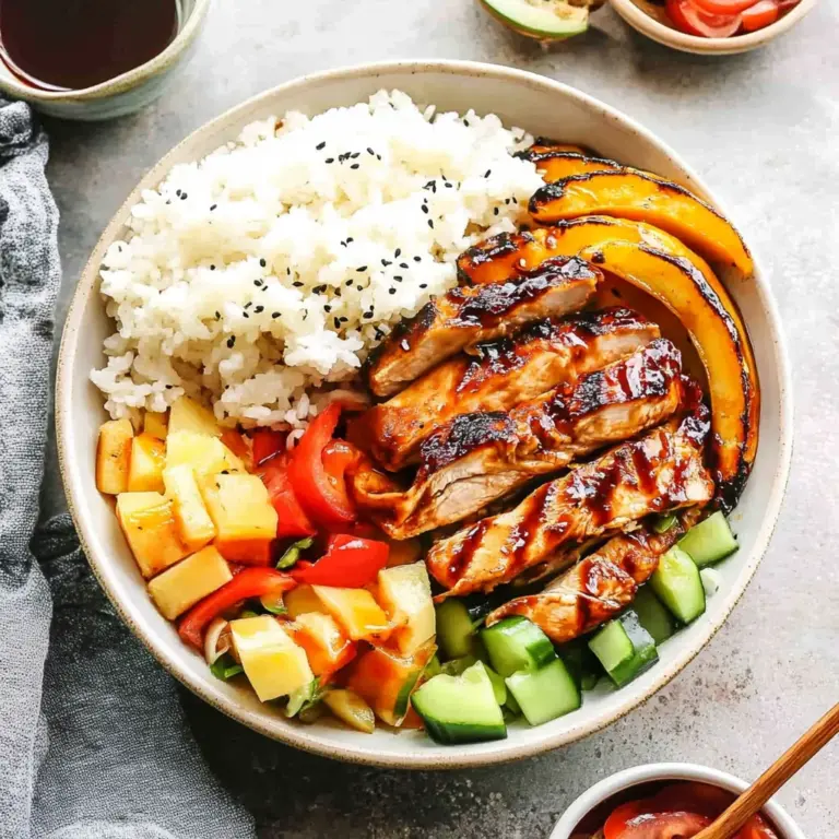 Grilled Hawaiian Chicken Teriyaki Bowls