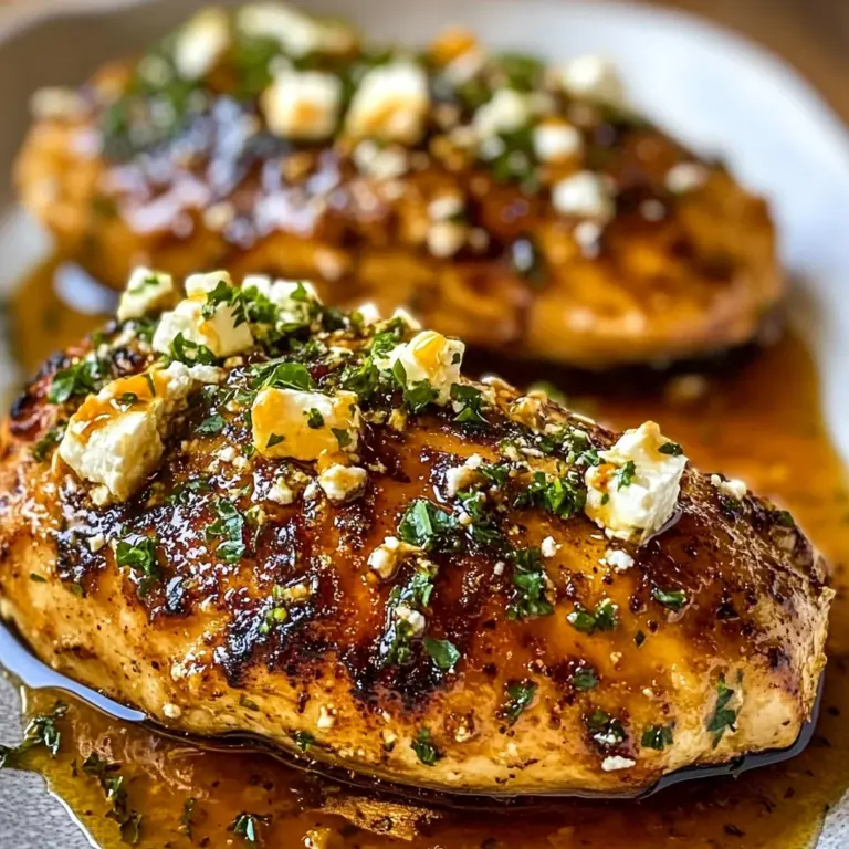 Hot Honey Infused Feta Chicken