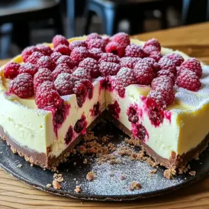 Indulgent White Chocolate Raspberry Cheesecake Bliss