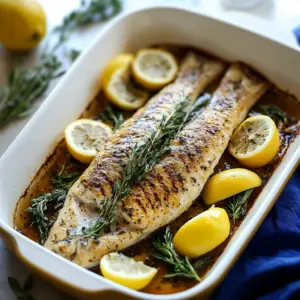 Mediterranean Herb and Lemon Baked Branzino
