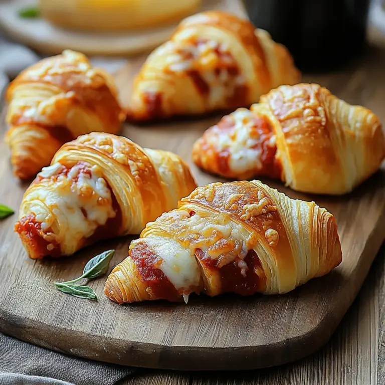 Mini Croissants Pizza pour l’Apéro : Un Délice Feuilleté et Savoureux