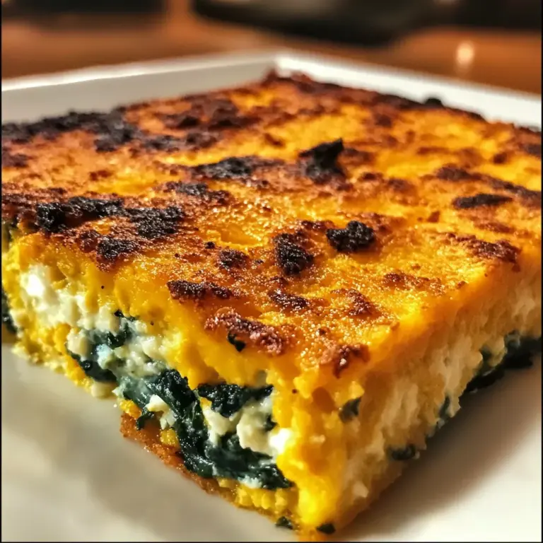 Pumpkin Spinach Polenta Casserole is a must-try dish!