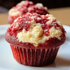 Red Velvet Cream Cheese Muffins