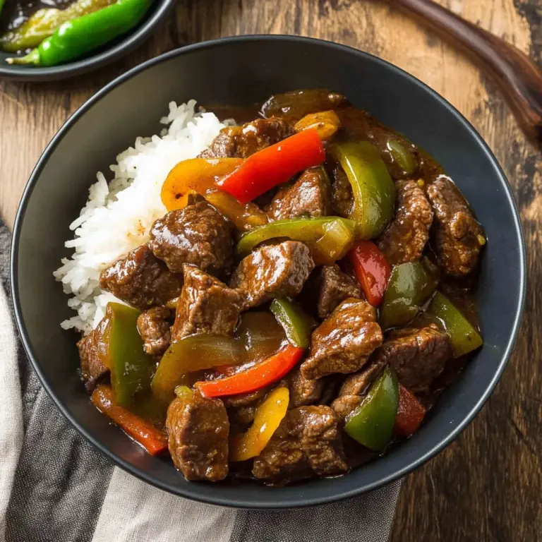 Slow Cooker Pepper Steak Recipe