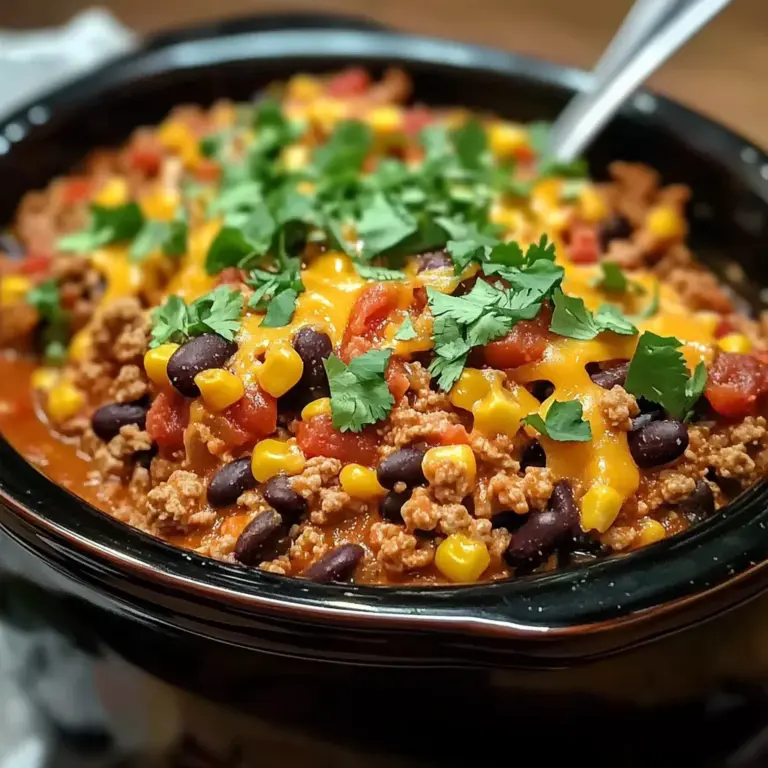Slow Cooker Taco Casserole