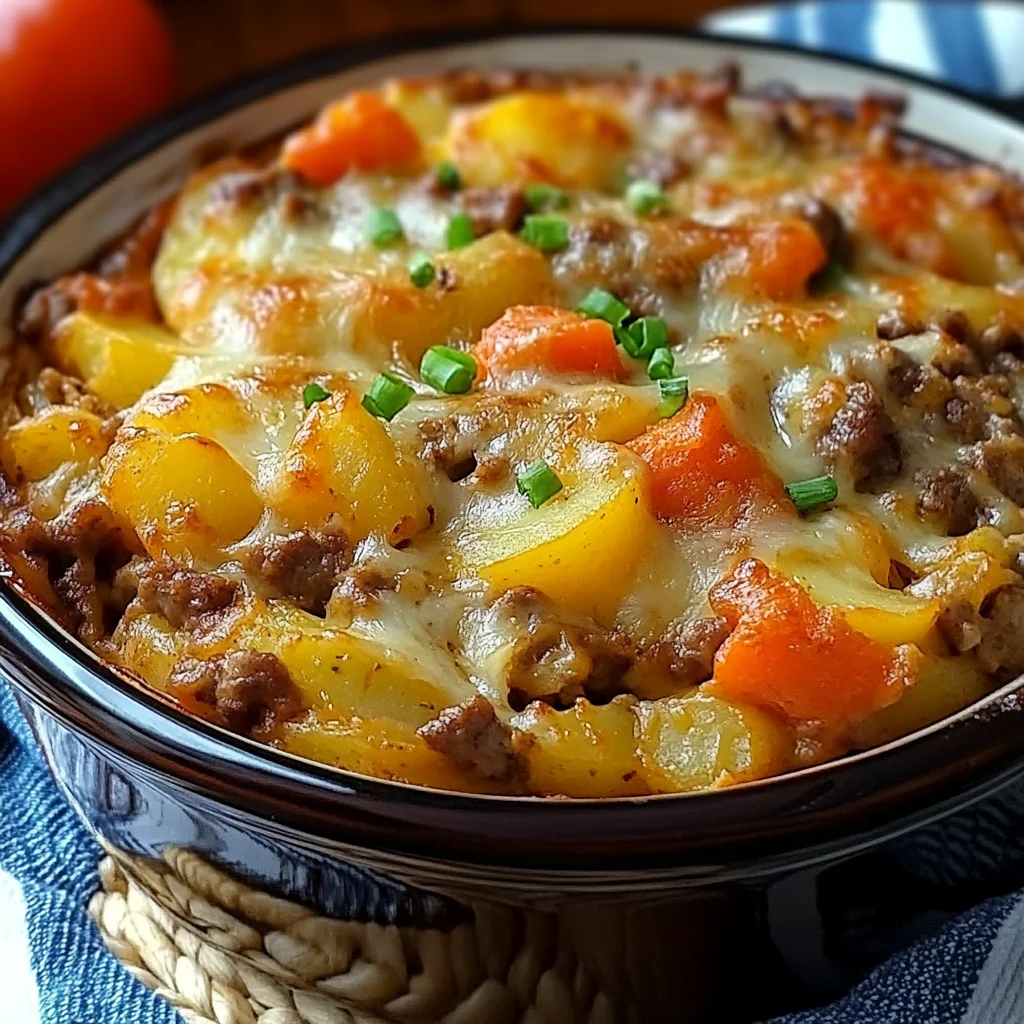 Southern chicken hamburger and Potato Casserole