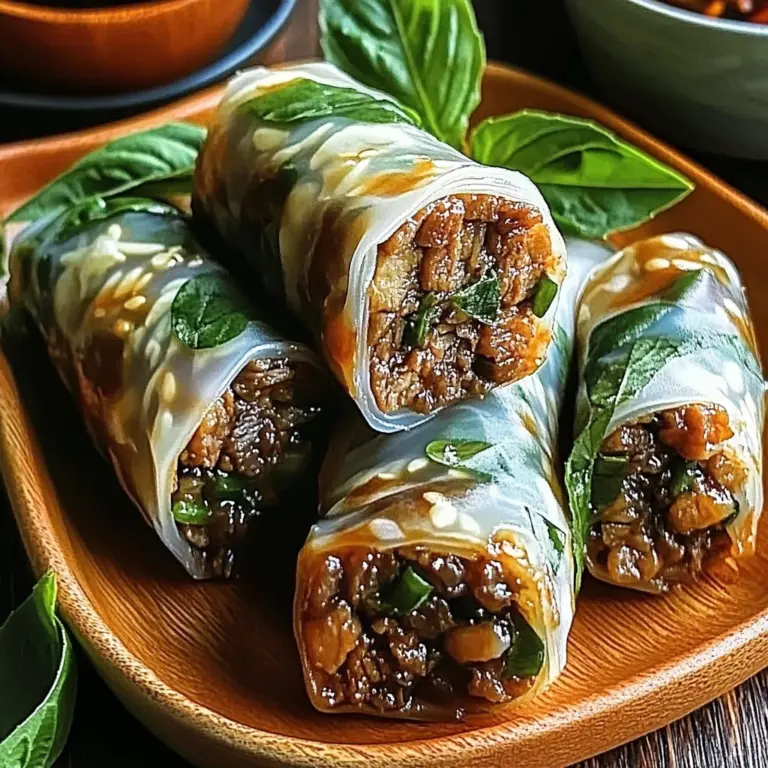 Thai Basil Beef Rolls That Will Spice Up Your Weeknight Dinner