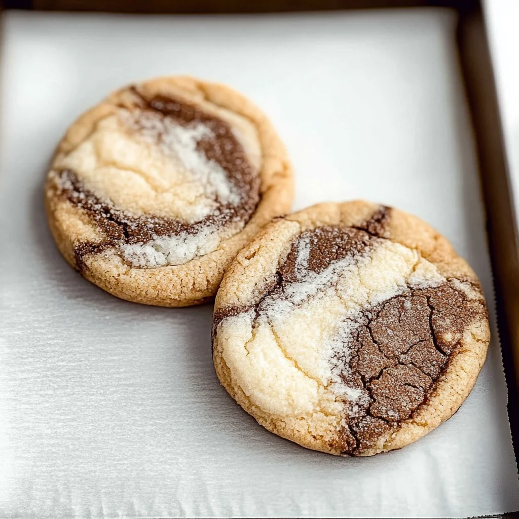 Vietnamese Coffee Marble Cookies