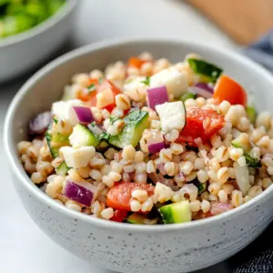 Barley Greek Salad {Instant Pot Barley}