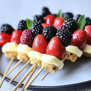 Berry Cheesecake Dessert Kabobs