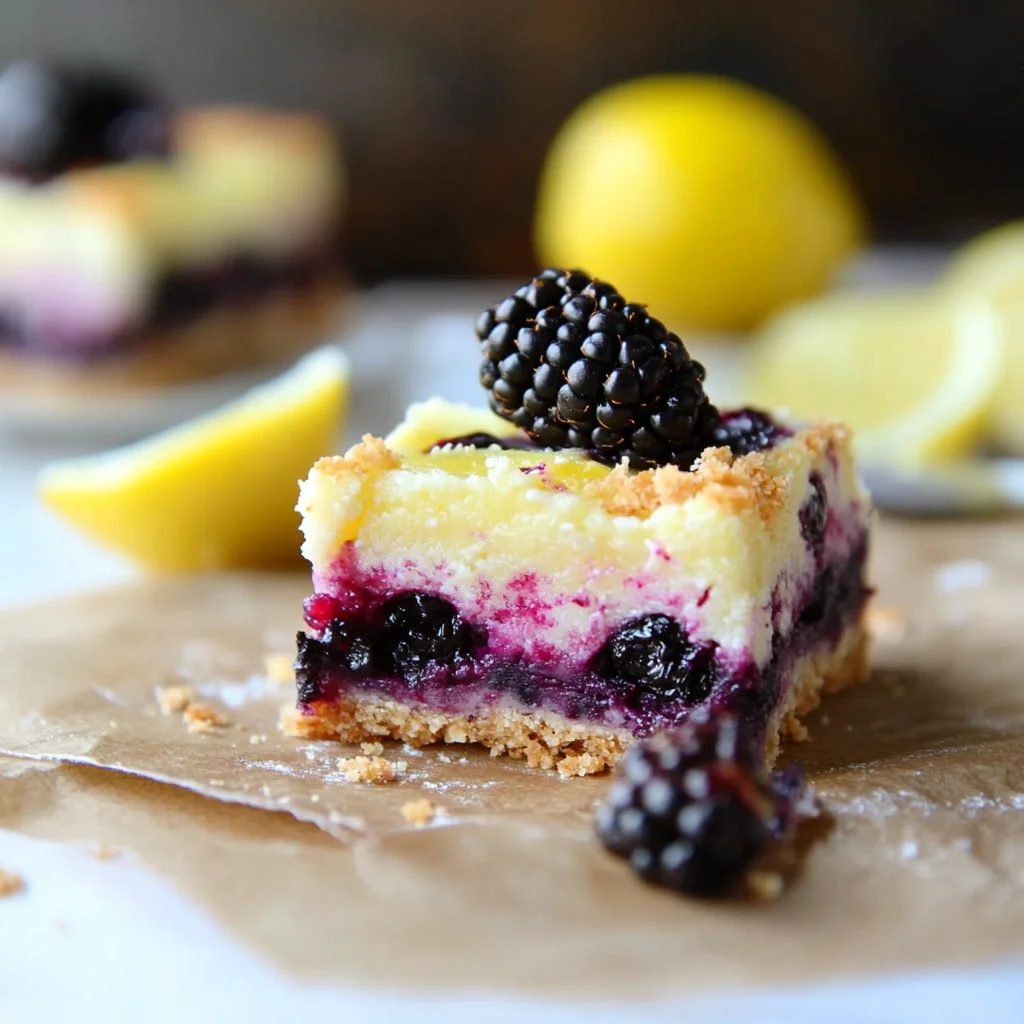Blackberry Lemon Bars