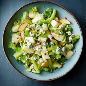 Celery Salad With Apples and Blue Cheese
