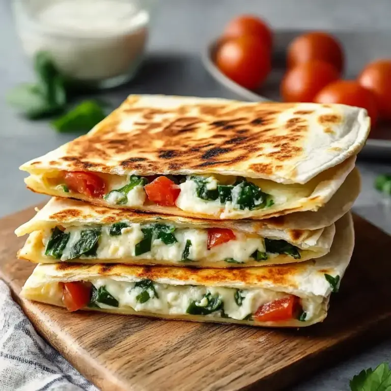 Cheesy Mediterranean Quesadilla