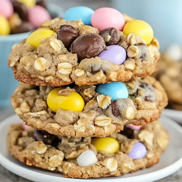 Chewy Cadbury Egg Oatmeal Chocolate Chip Easter Cookies Delight