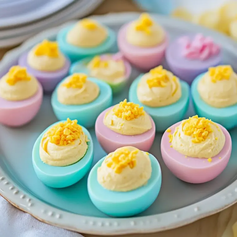 Colored Easter Deviled Eggs