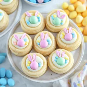 Easter Bunny Sugar Cookie Cups