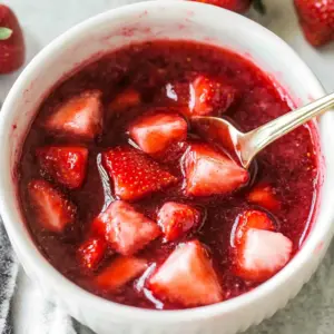 Easy homemade strawberry sauce