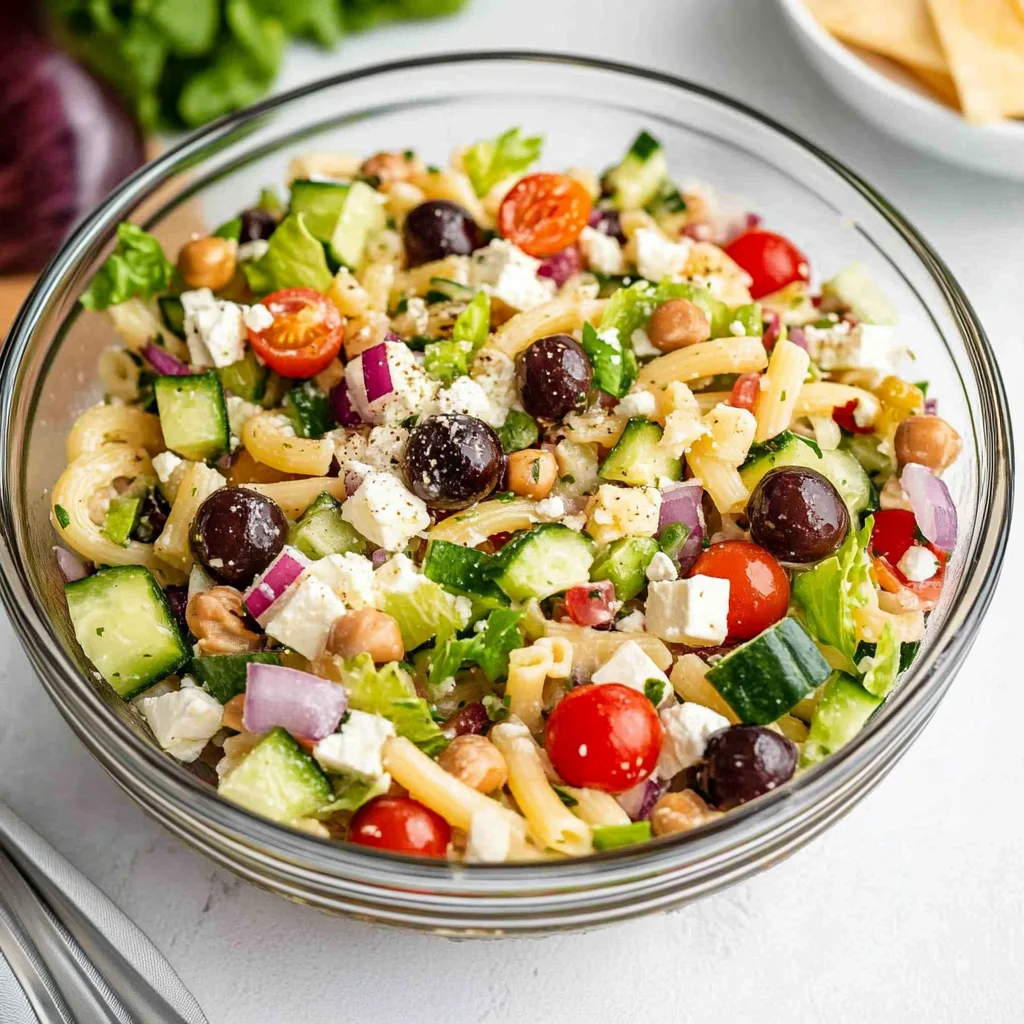 Greek Pasta Salad Recipe