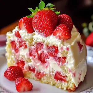 Indulge in Strawberry Custard Delight Cake: A Tasty Recipe Guide