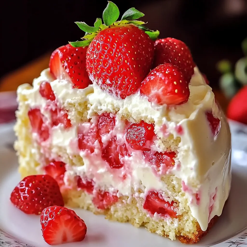 Indulge in Strawberry Custard Delight Cake: A Tasty Recipe Guide
