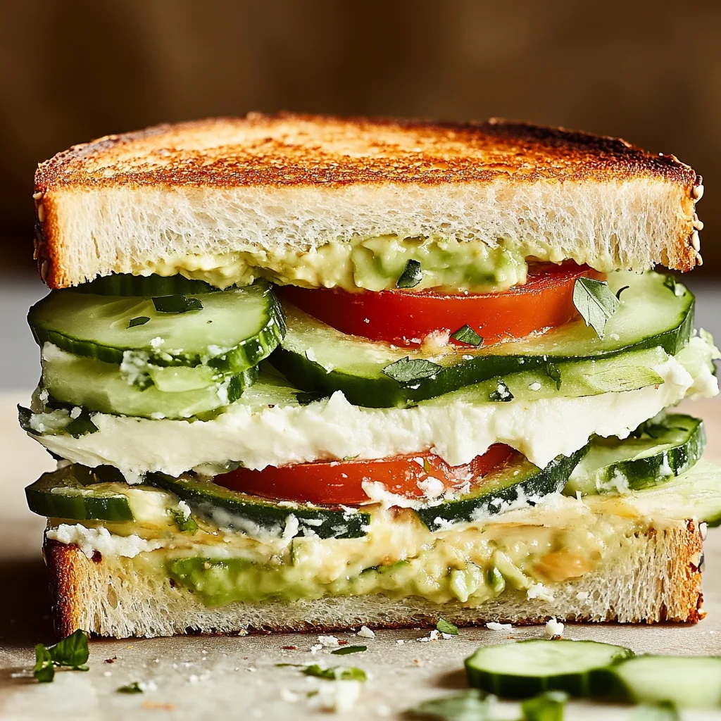 Loaded Cucumber & Avocado Sandwich