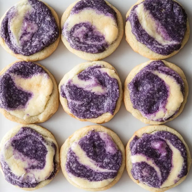 Marbled Ube Cookies