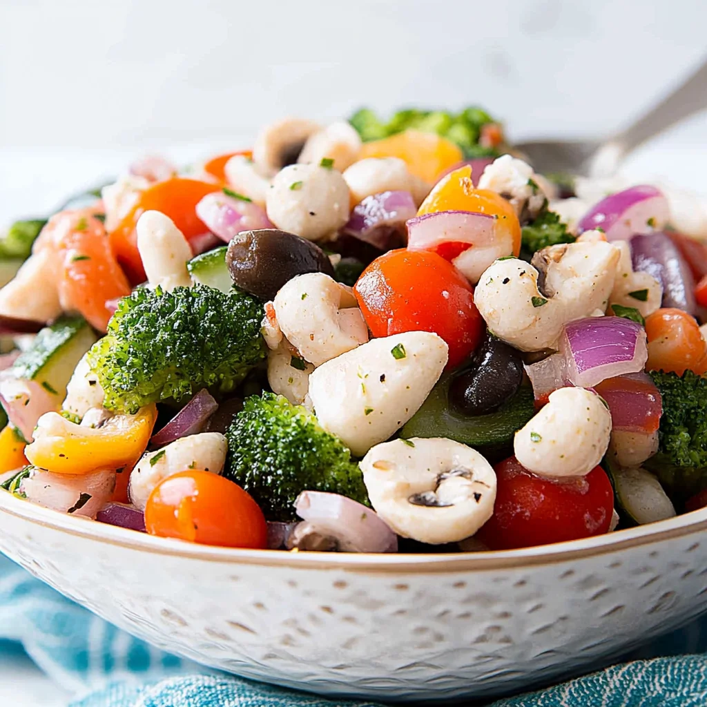 Marinated Vegetable Salad with Italian Dressing