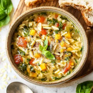 Mediterranean Orzo Soup