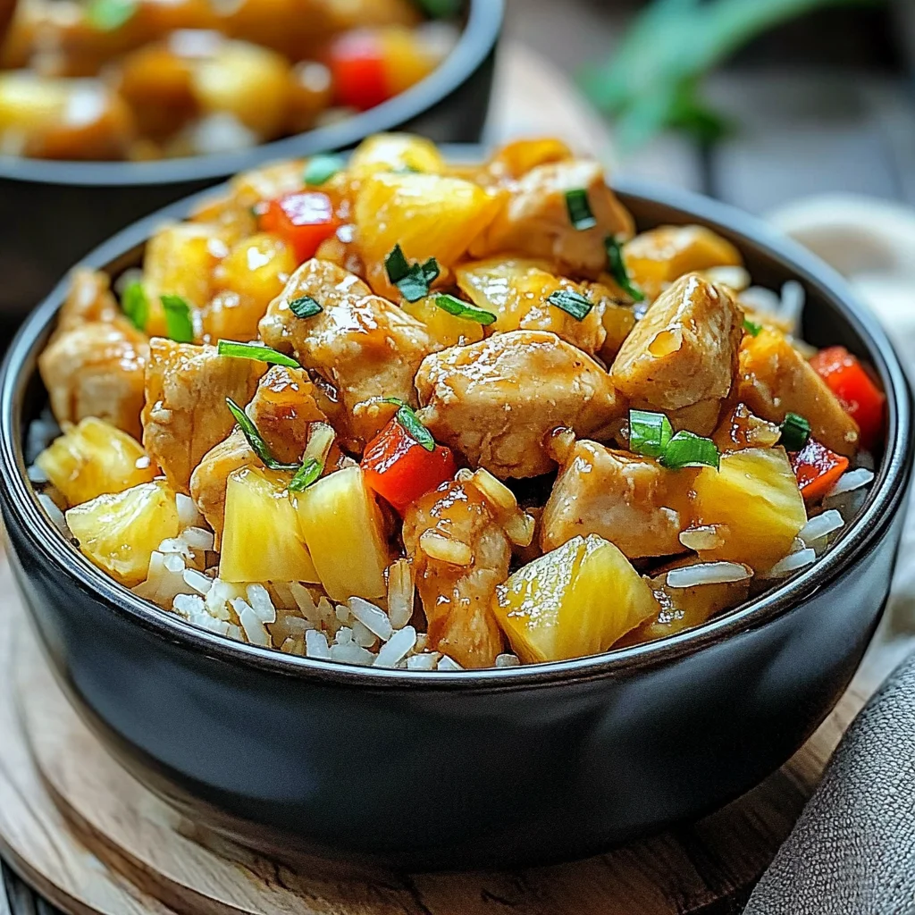 Pineapple Chicken and Rice: Easy Tropical Delight Recipe