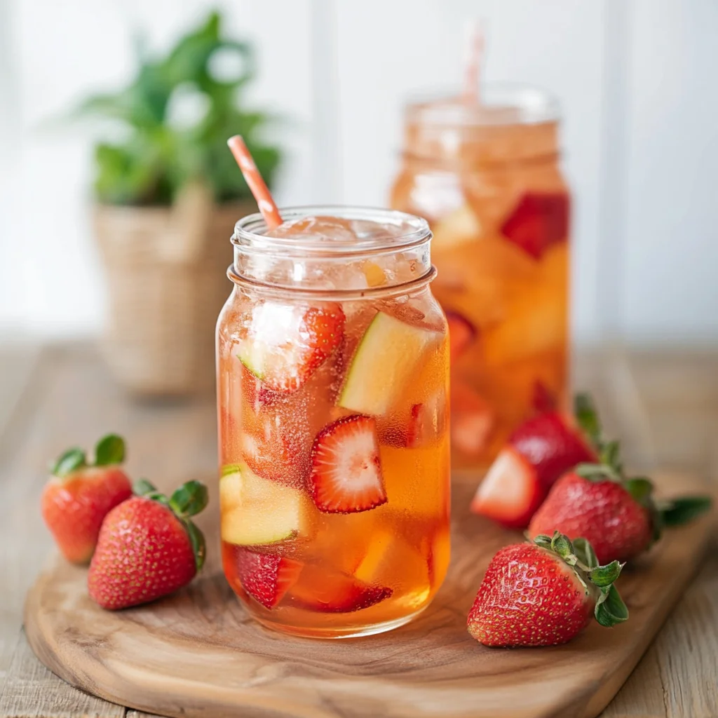 Southern Strawberry Sweet Iced Tea