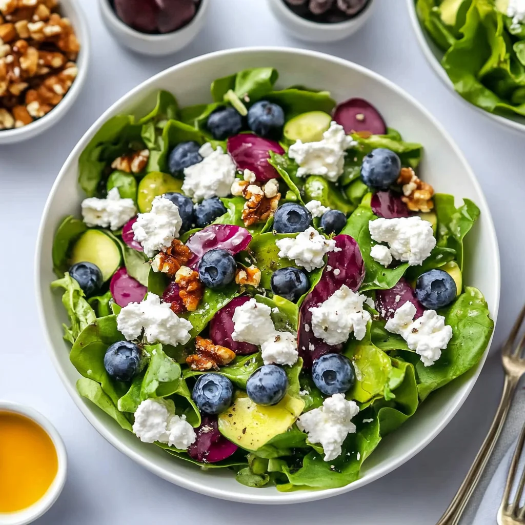 Tasty Easter Spring Salad with Goat Cheese