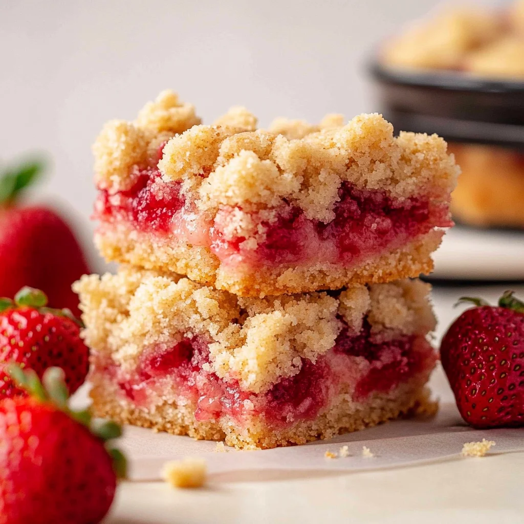Vegan Strawberry Crumb Cake