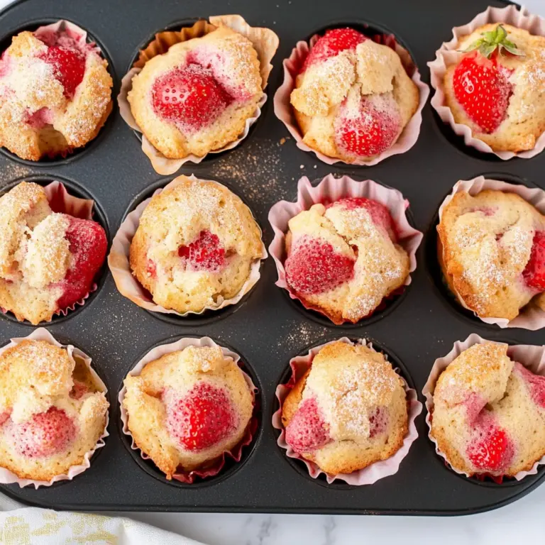 Bakery-Style Strawberry Muffins