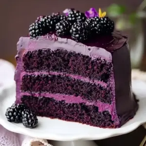 Blackberry Velvet Cake