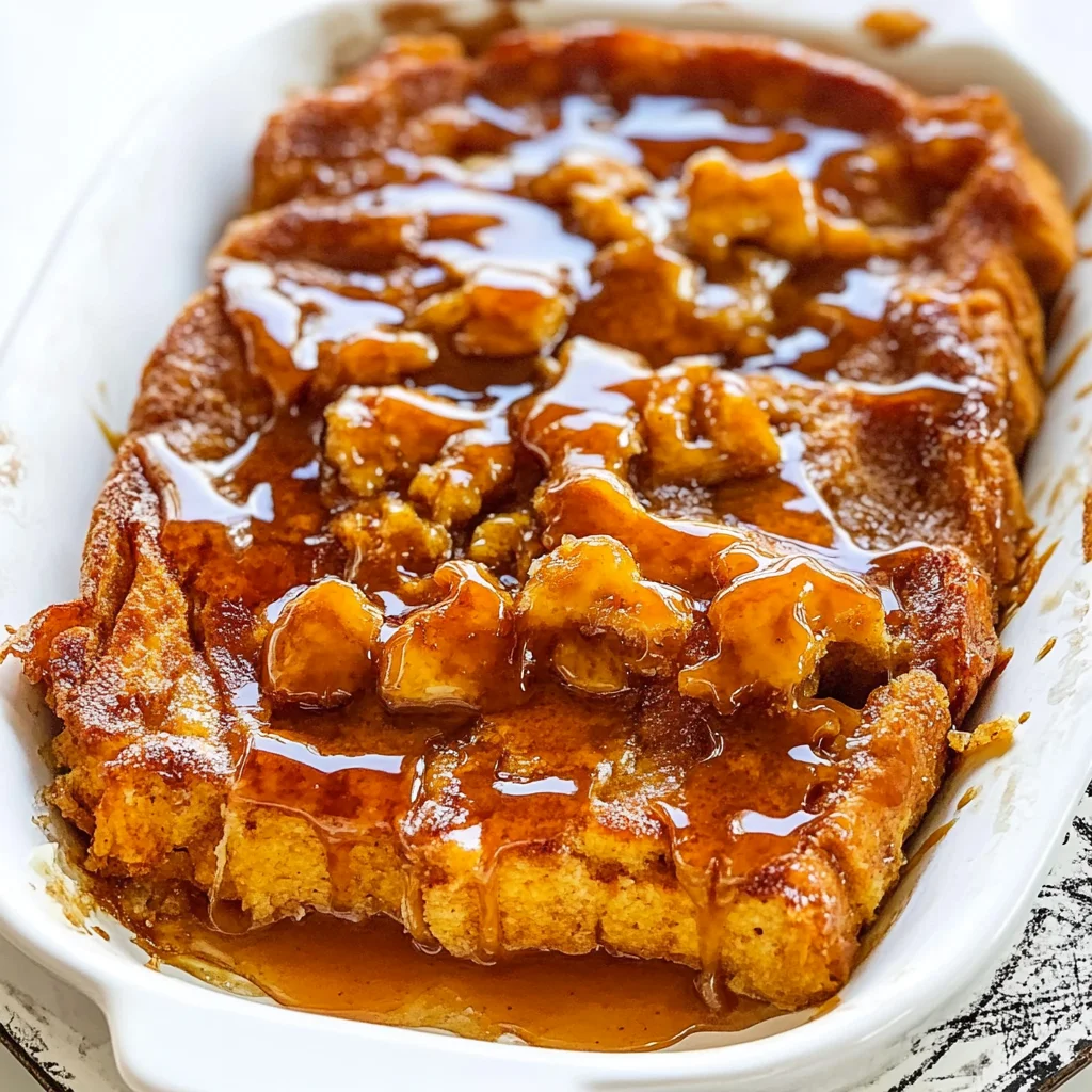 Caramel Overnight French Toast Casserole