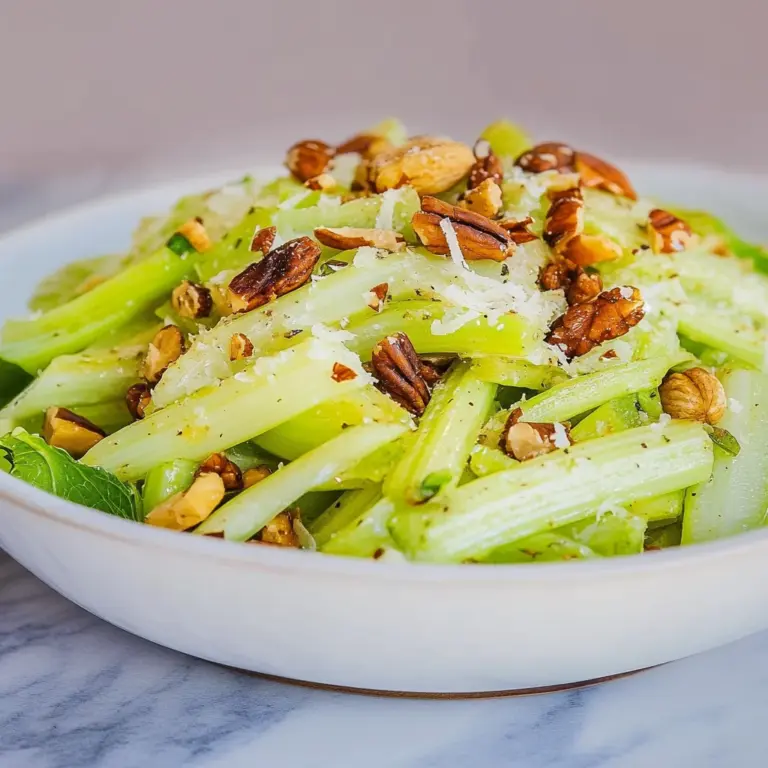 Celery Salad with Parmesan and Toasted Hazelnuts