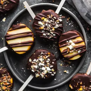 Chocolate Covered Apple Slices