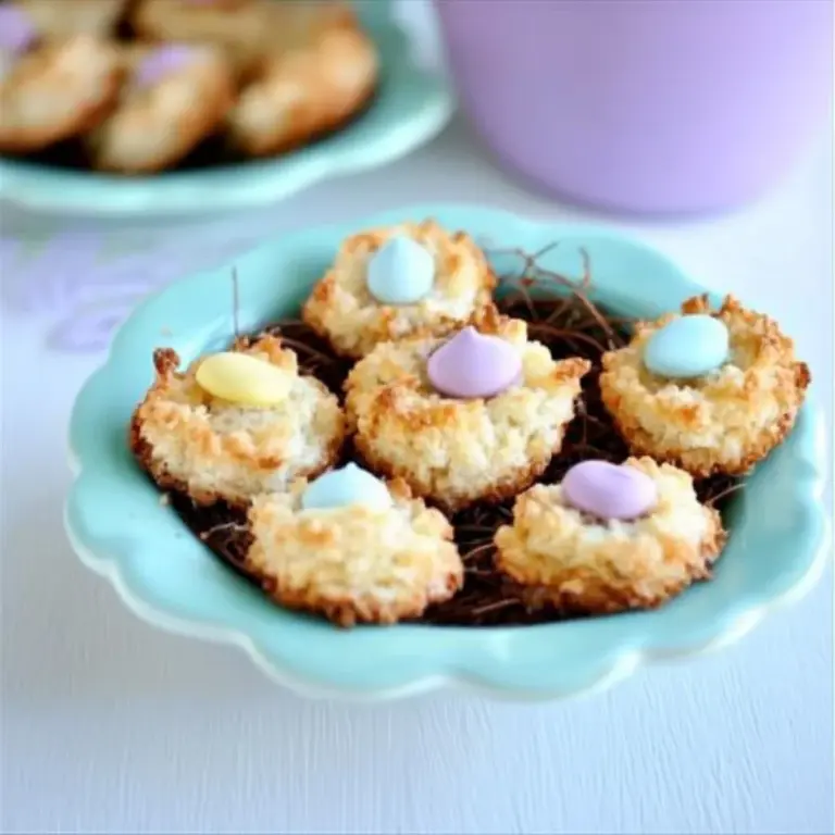 Coconut Macaroons Nests