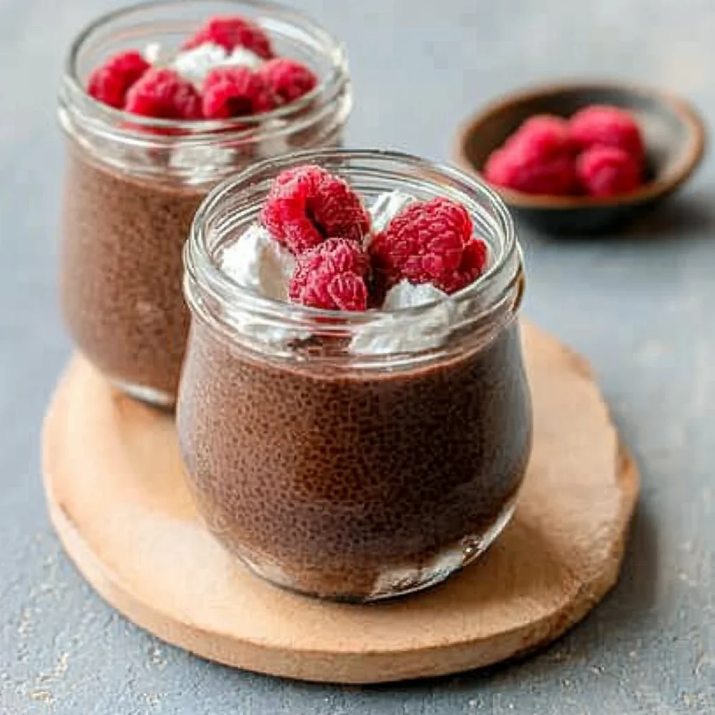 Dark Chocolate Chia Pudding with Coconut Milk