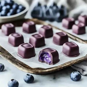 Decadent Blueberry Buttercream Chocolates for Sweet Indulgence