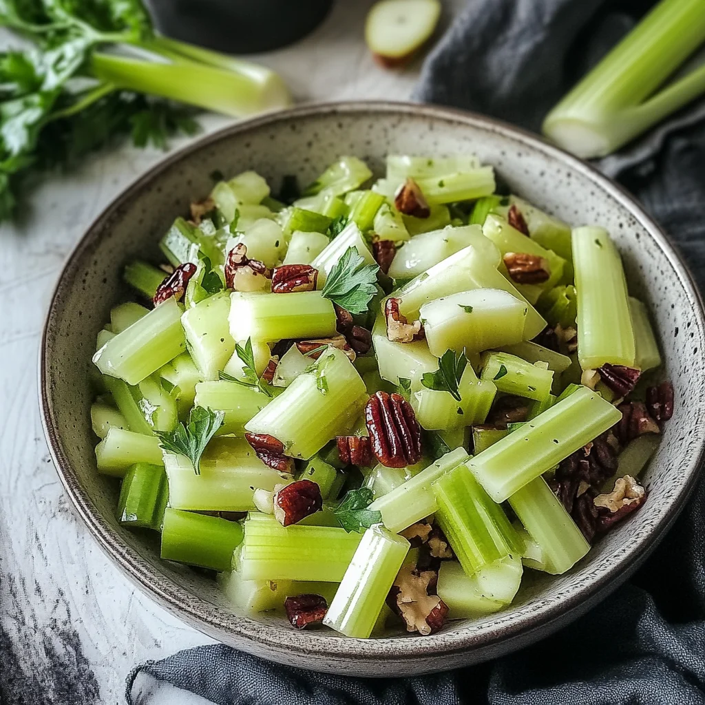 Delicious Harvest Celery Salad with Sweet Glazed Pecans