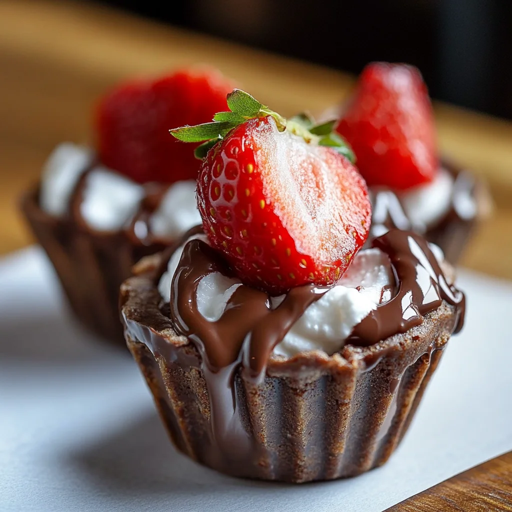 Dubai Chocolate Strawberry Mini Cups