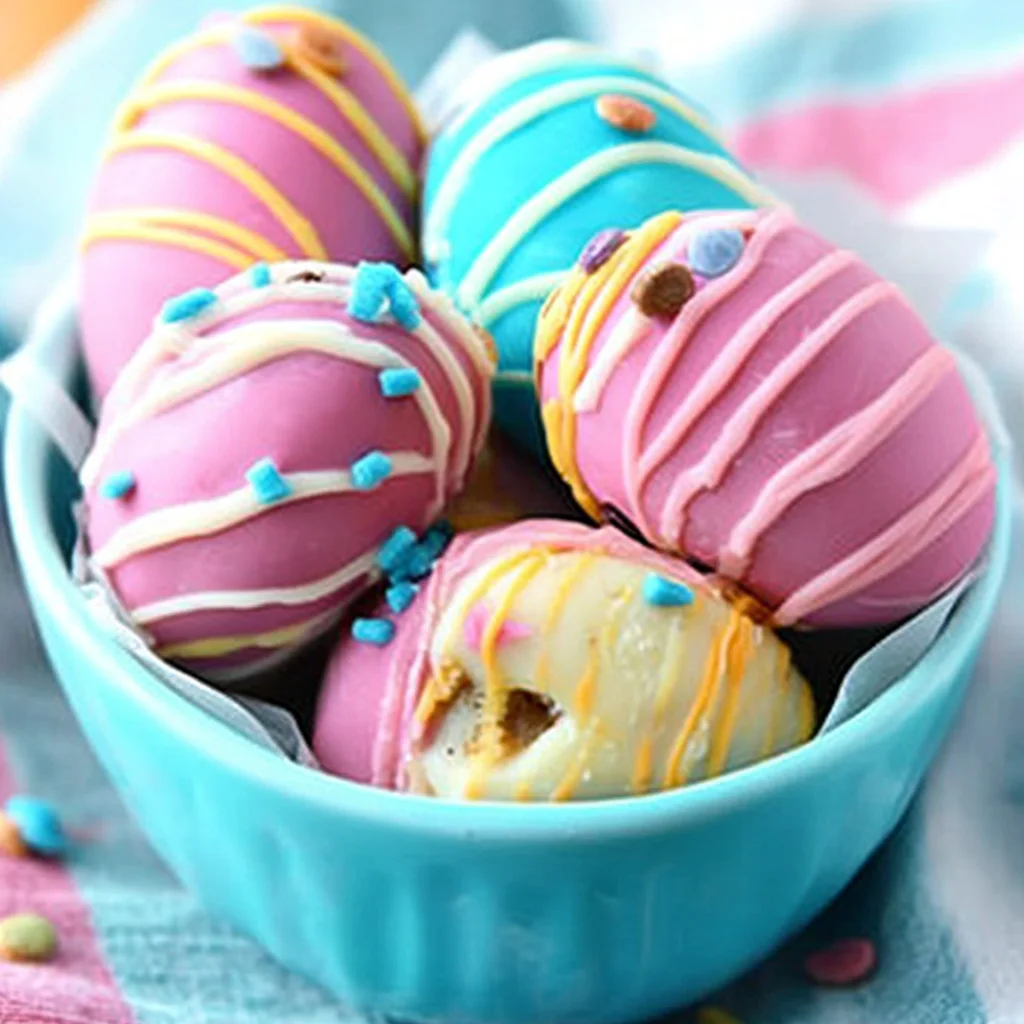 Easter Egg Cookie Dough Truffles
