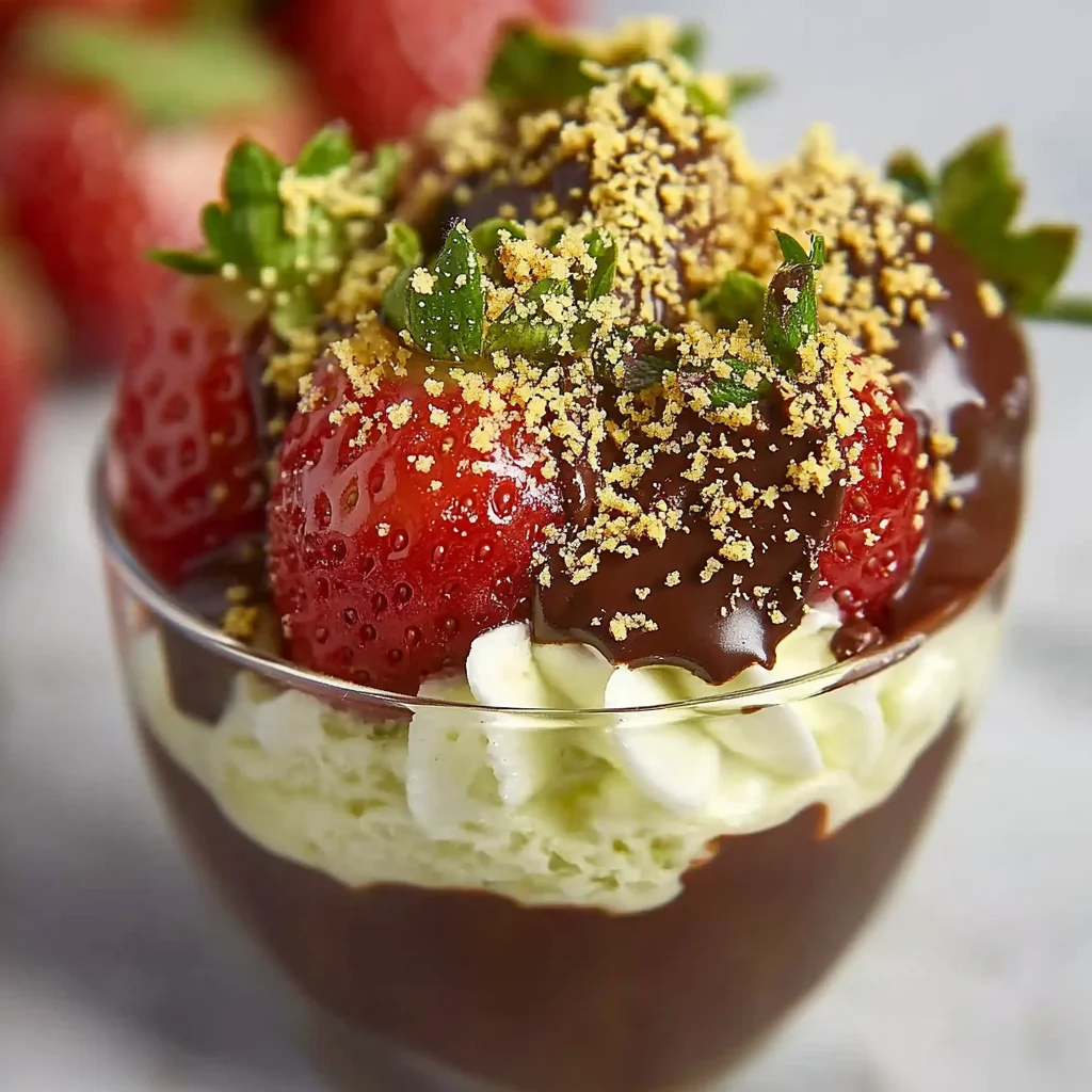 Homemade Dubai Chocolate Strawberries - theamazingfood